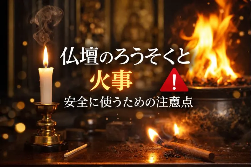 仏壇のろうそくと火事｜安全に使うための注意点