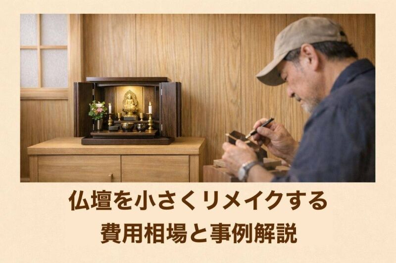 仏壇を小さくリメイクする費用相場と事例解説｜現代の住まいに最適な 