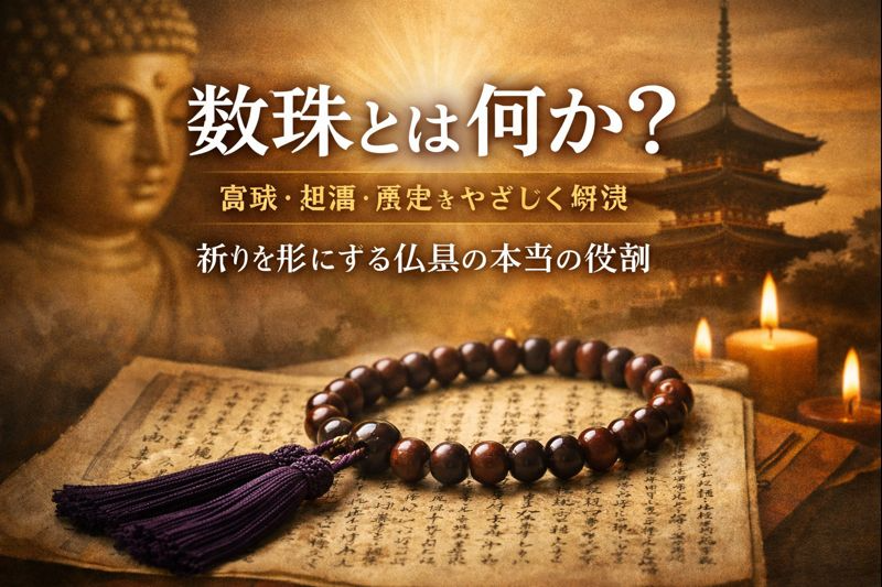 数珠とは何か？意味・起源・歴史をやさしく解説｜祈りを形にする仏具の本当の役割