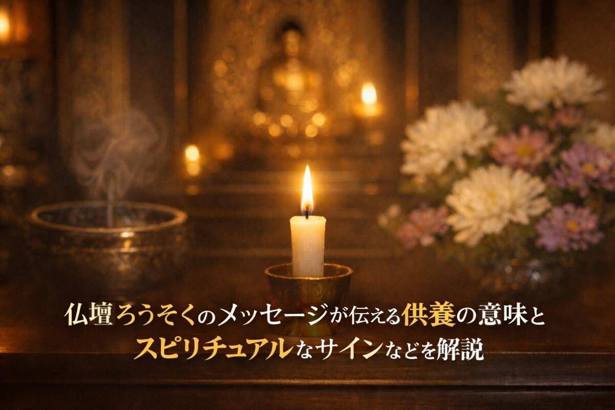仏壇ろうそくのメッセージが伝える供養の意味とスピリチュアルなサインなどを解説