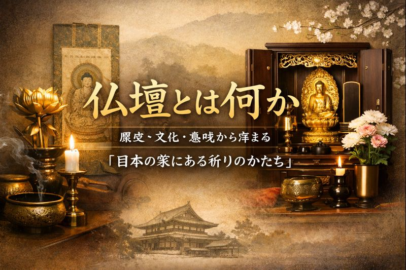 仏壇とは何か・｜歴史・文化・意味から考える「日本の家にある祈りのかたち」