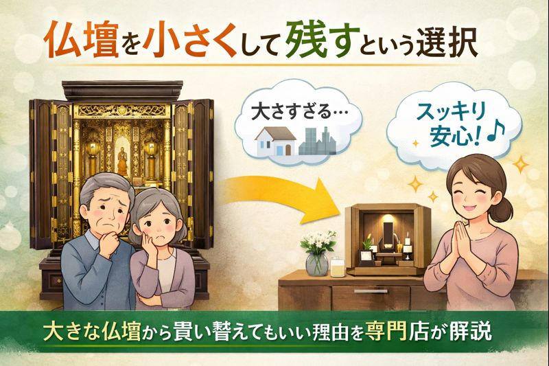 仏壇を小さくして残すという選択｜大きな仏壇から買い替えてもいい理由を専門店が解説