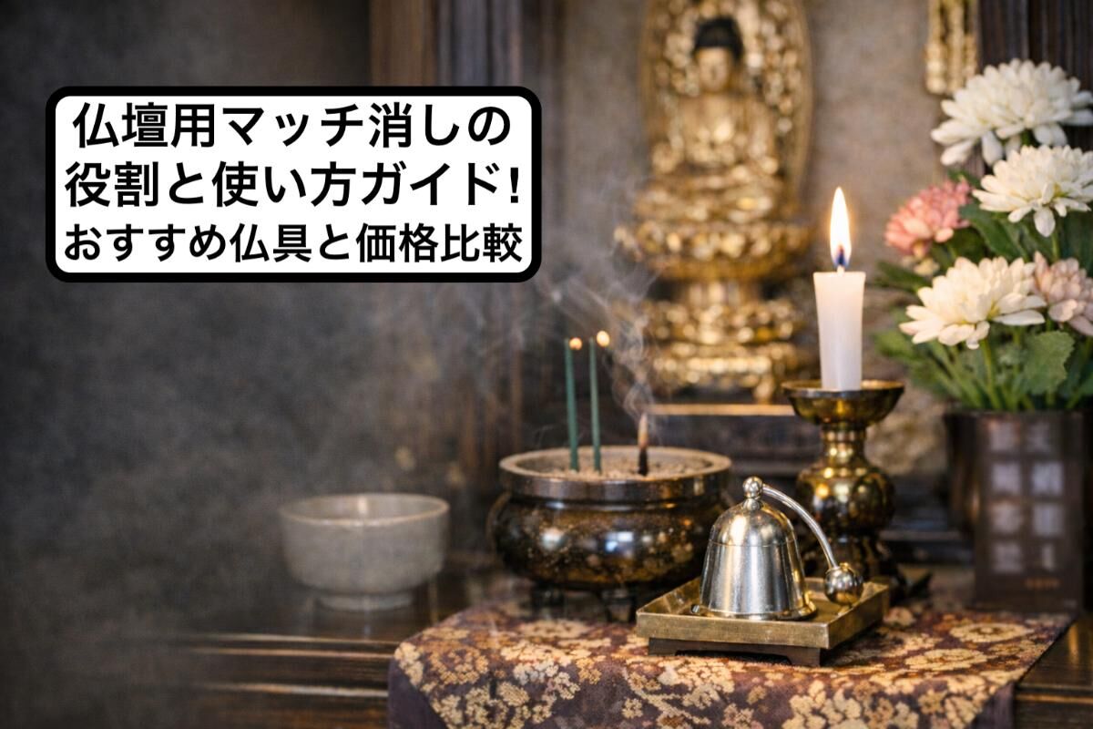 仏壇用マッチ消しの役割と使い方ガイド!おすすめ仏具と価格比較