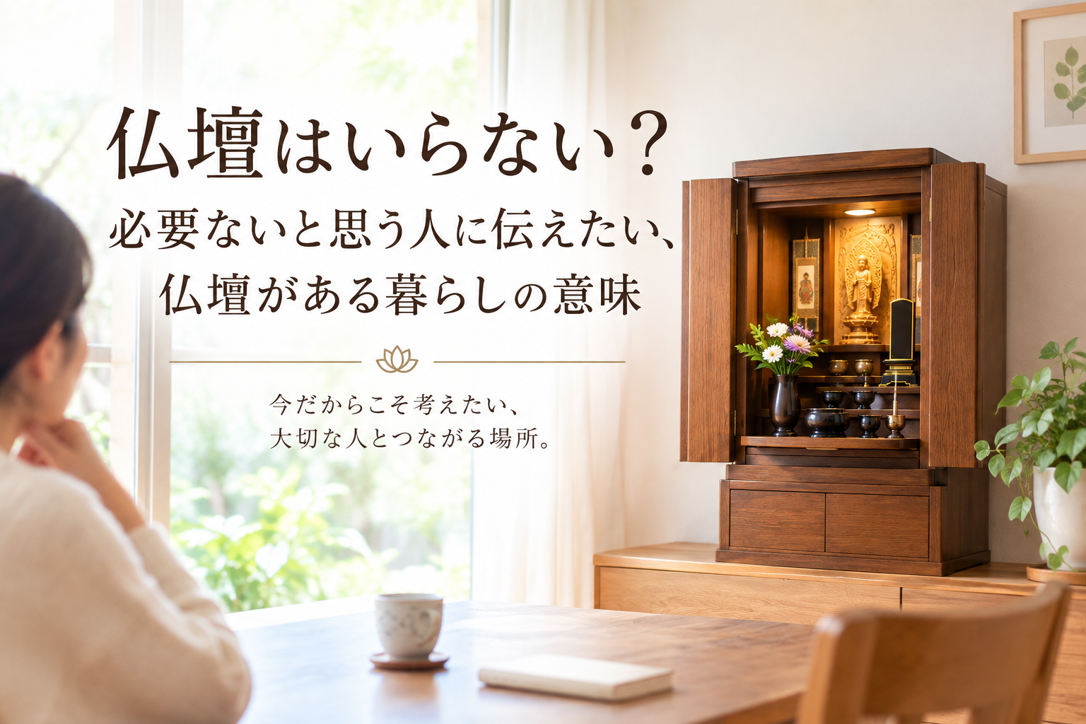 仏壇はいらない？必要ないと思う人に伝えたい、仏壇がある暮らしの意味